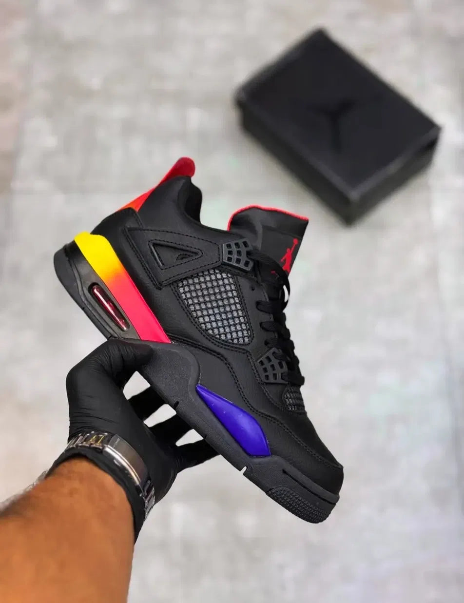 Air Jordan 4 Retro "Black/Rainbow"