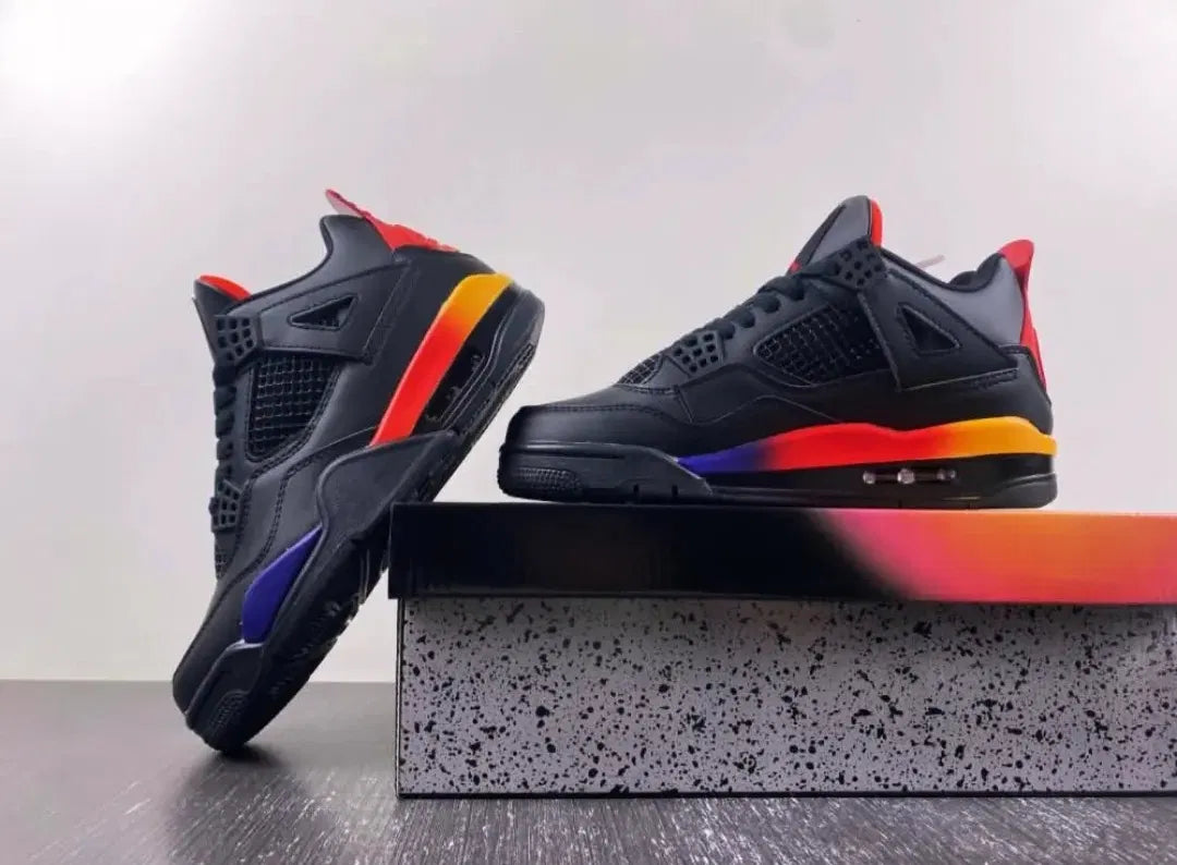Air Jordan 4 Retro "Black/Rainbow"