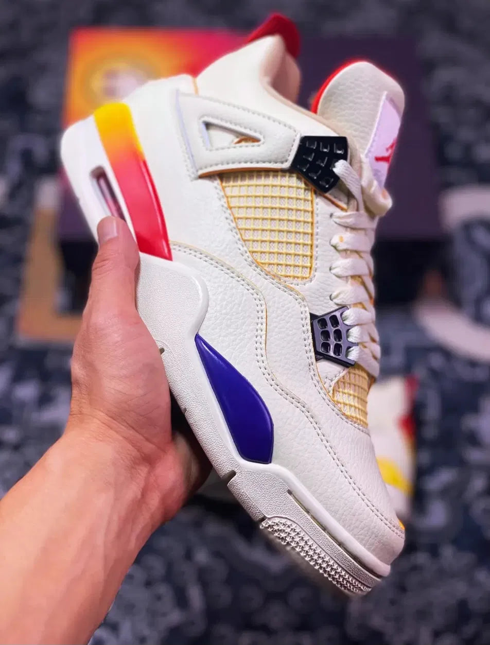 Air Jordan 4 Retro Arcoíris "White/Rainbow"