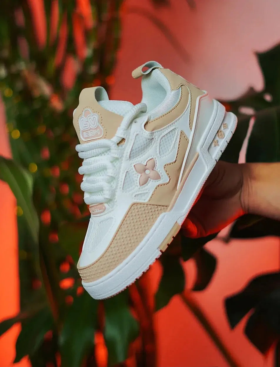 LV Diseñador Blancos con Beige "White/Beige"