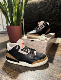Air Jordan 3 Negros — Black/Palomino/Desert