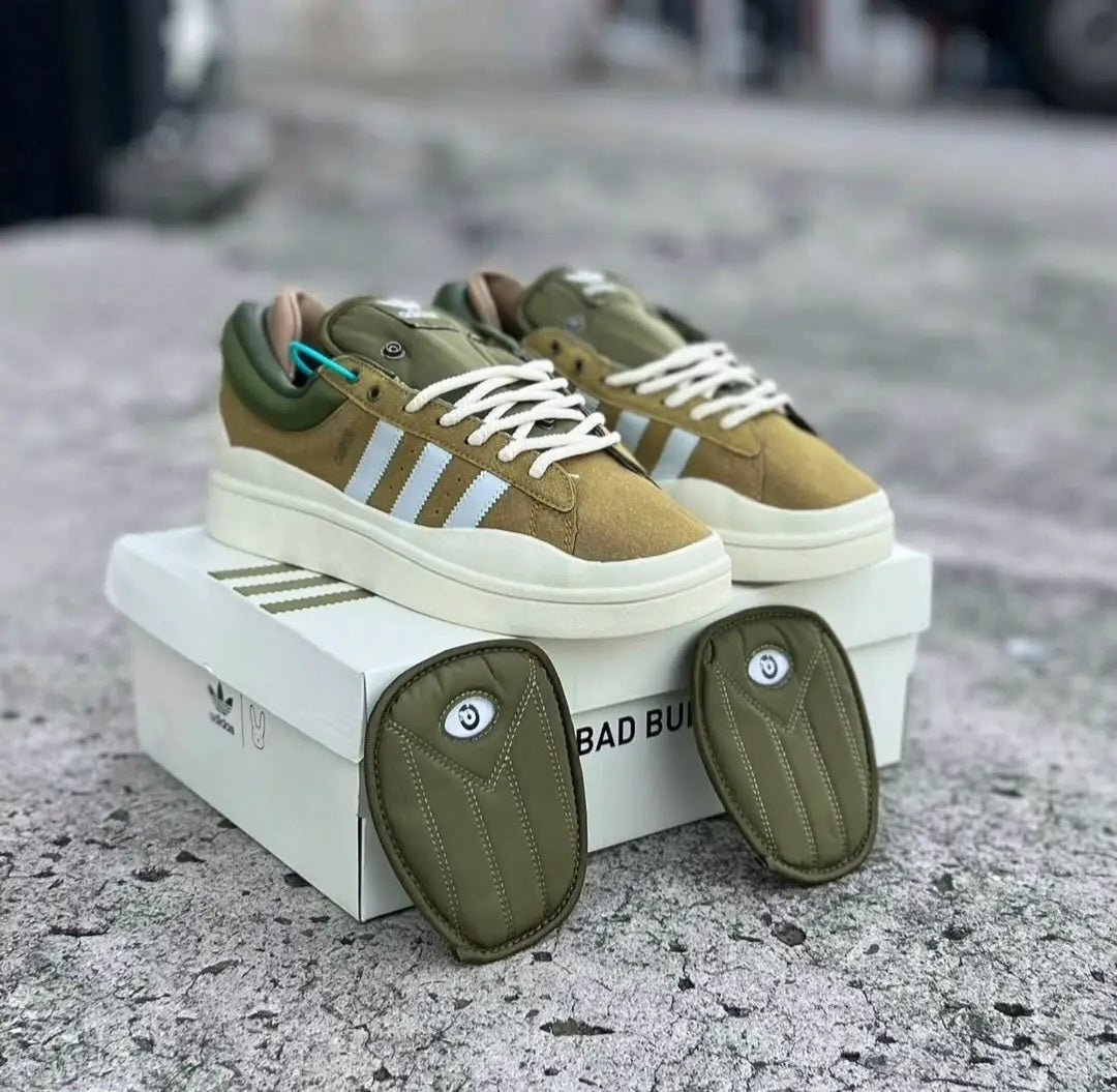 Adidas Campus x Bad Bunny Verdes — Olive/White