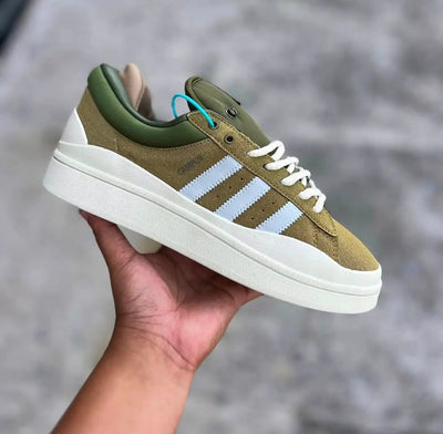 Adidas Campus x Bad Bunny Verdes — Olive/White